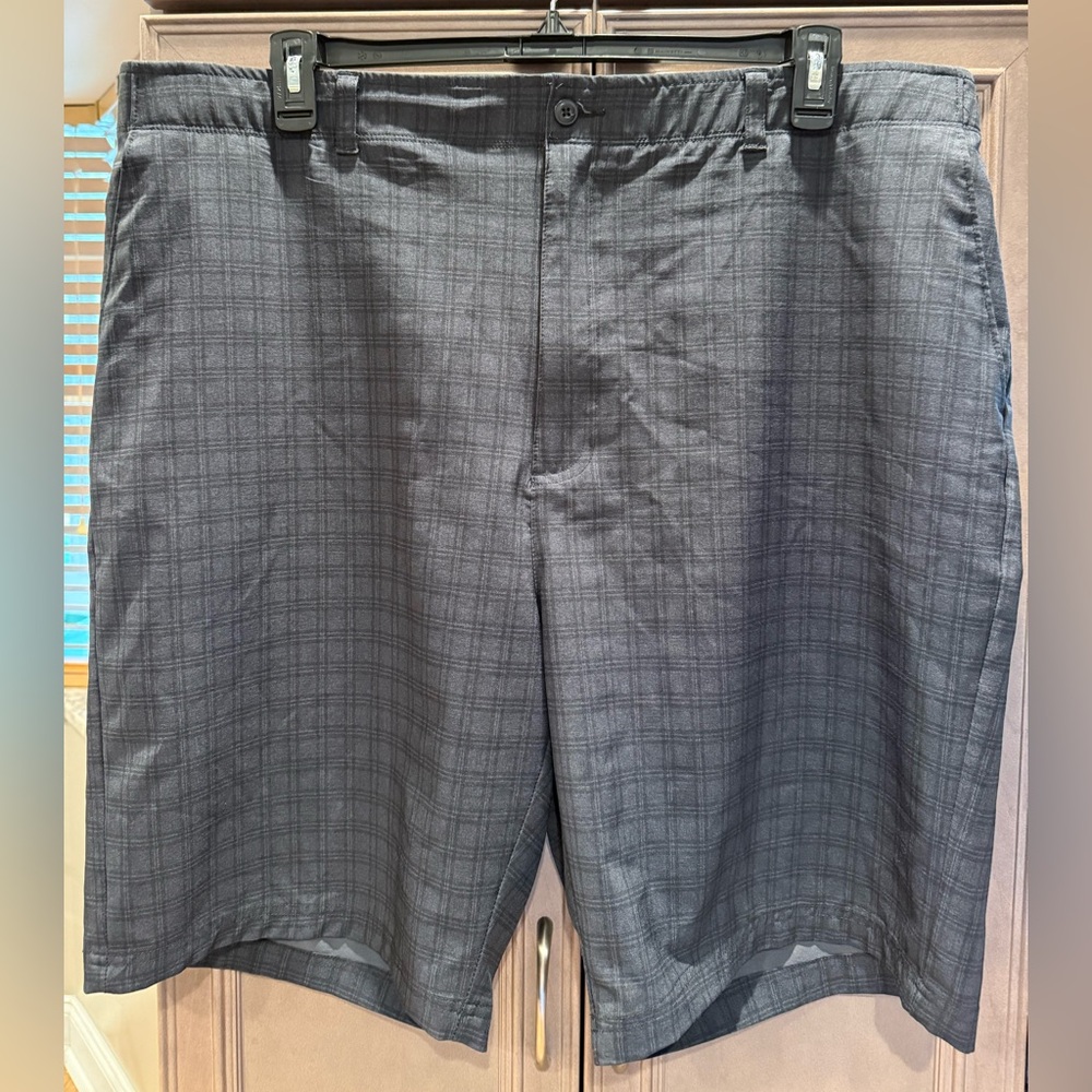 Hogan 44 Gray Checkered Casual Golf Shorts, Ben Hogan